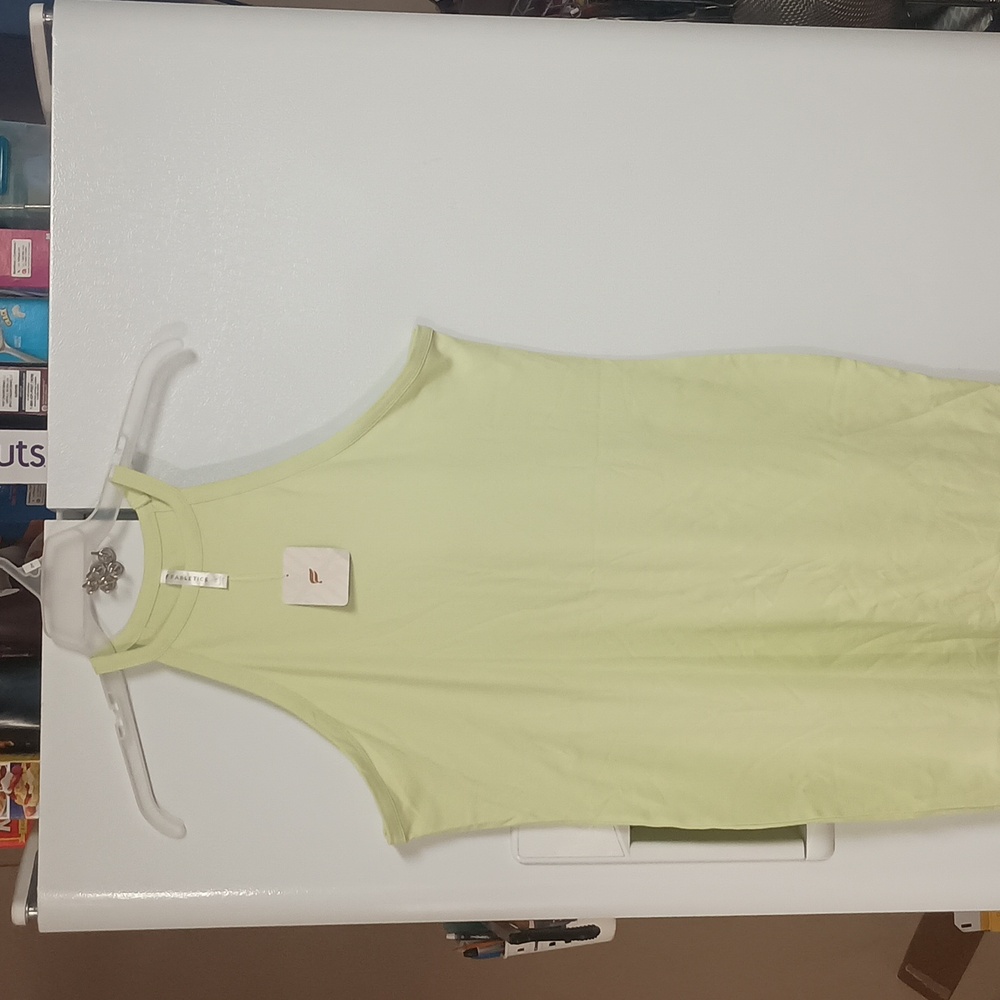 Fabletics Light Green Summer Razorback Casual Dress Women`s Size 1X NWT